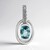 Ciondolo in argento con Zircone Ratanakiri (Pallanova)