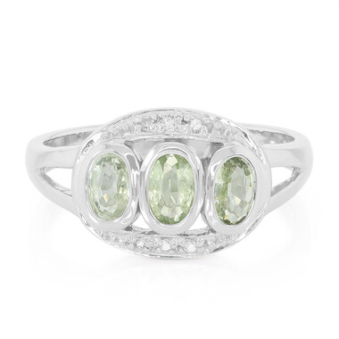 Anillo en plata con Turmalina Paraíba