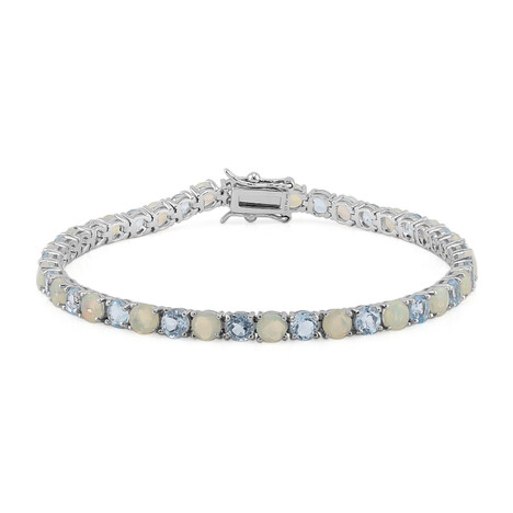 Sky Blue Topaz Silver Bracelet