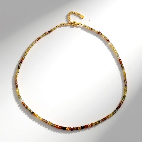 Collana in argento con Zircone Canarino