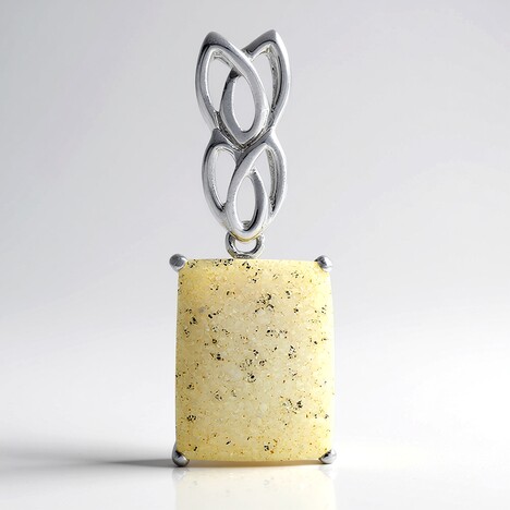 Ciondolo in argento con Agata Glitter
