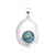 Ciondolo in argento con Mosaico turchese