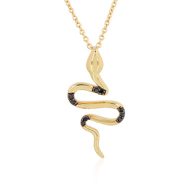 Collana in argento con Diamante Nero