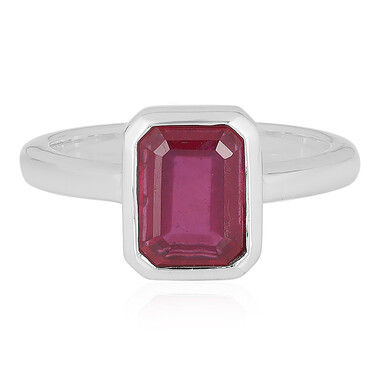 Anello in argento con Rubino del Madagascar