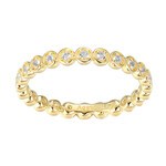 White Topaz Silver Ring