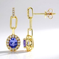 Orecchini in oro con Tanzanite AAA (CIRARI)