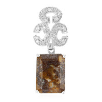 Pendentif en argent et Quartz Dinosaure