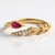 Anello in oro con Rubino Mozambico (CIRARI)