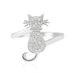 Anello in argento con Diamante I3 (I)