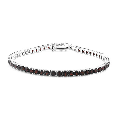 Granat-Silberarmband