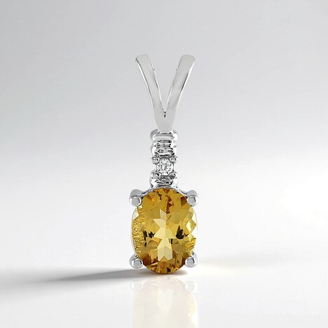 Ciondolo in argento con Berillo Giallo