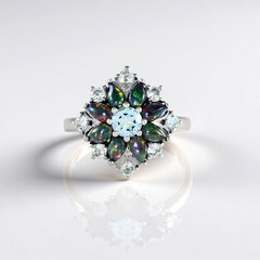Anello in argento con Opale Mezezo