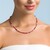 Collar en plata con Turmalina rosa de Nigeria