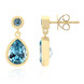 Boucles d'oreilles en or et Topaze de Marambaia