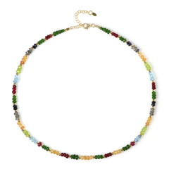 Brazilian Aquamarine Silver Necklace (Riya)