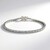 Bracciale in argento con Topazio Bianco (Adela Silber)