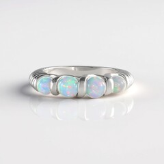 Anello in argento con Opale di Welo (de Melo Essence)