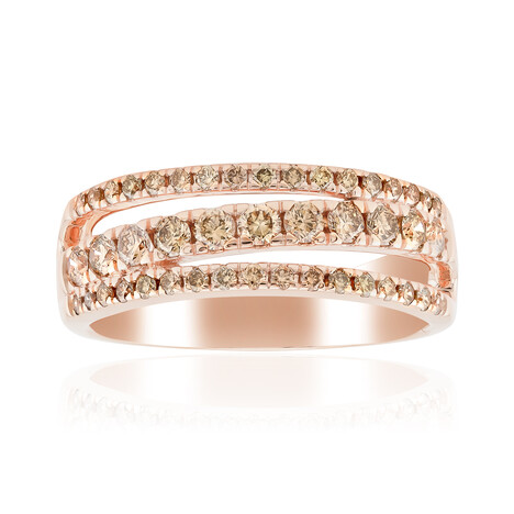 Anello in oro con Diamante Rose de France SI1 di Argyle (Annette)