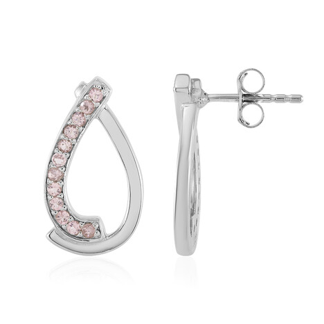Orecchini in argento con Tormalina Rosa Nigeriana