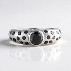Anello in oro con Diamante Nero
