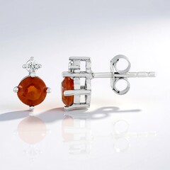 Orecchini in argento con Cianite Arancione