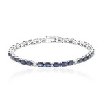 Bracelet en or et Saphir bleu de Ceylan