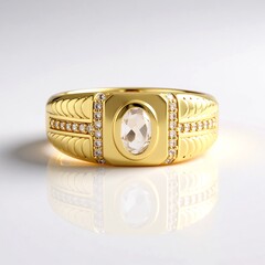 Anello in argento con Petalite