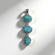 Larimar-Silberanhänger