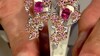 Boucles d'oreilles en argent et Rubellite (Gems en Vogue)
