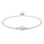 Bracelet en argent et Topaze blanche (Adela Silber)