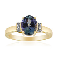 Bague en or et Tanzanite non chauffée