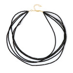 Collana in argento con Spinello Nero