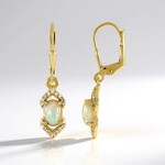 Orecchini in argento con Opale di Welo