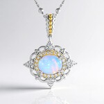 Collier en argent et Opale Welo (Dallas Prince Designs)