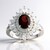 Anello in argento con Granato