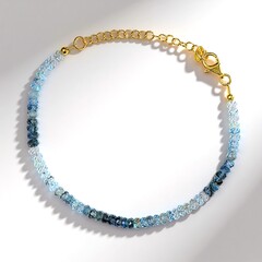 Bracciale in argento con Acquamarina Santa Maria