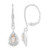 Boucles d'oreilles en argent et Morganite du Brésil