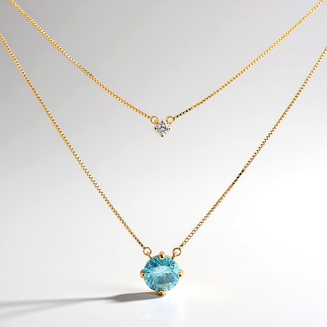 Collana in oro con Zircone Ratanakiri (de Melo Gold)