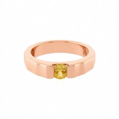 Anello in argento con Zircone Giallo