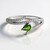 Anello in argento con Diopside Russo