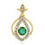 Ciondolo in argento con Smeraldo Zambia