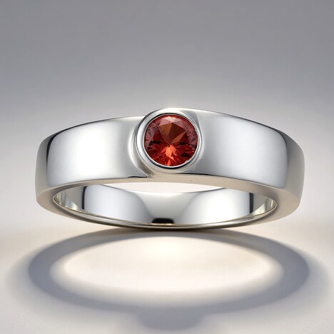 Anello in argento con Tormalina Rosa Brasiliana (Pallanova)