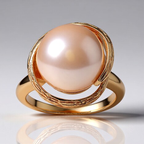 Anello in argento con Perla Ming (TPC)