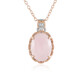 Collier en argent et Morganite du Brésil (Gems en Vogue)