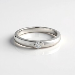 Anello in argento con Diamante I2 (J)