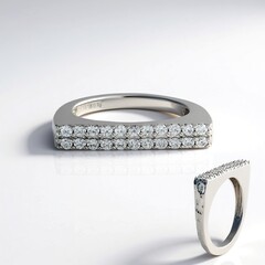 Anello in argento con Zircone