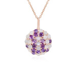 Collana in argento con Pietra di Luna Bianca (KM by Juwelo)
