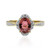 Anello in oro con Tormalina Rosa (Adela Gold)