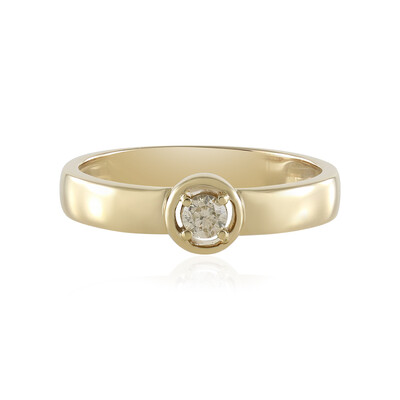 Bague en or et Diamant chocolat I2