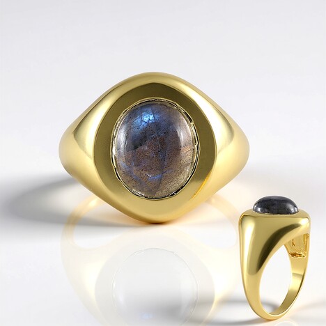 Anello in argento con Labradorite